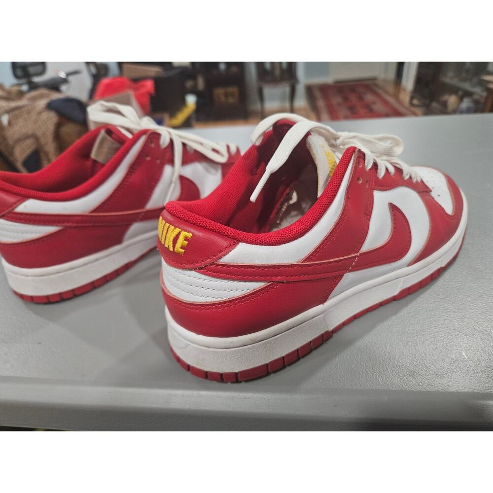 Nike Dunk Low Retro Red White DD1391-602 Mens Size 9.5 Sneakers - Picture 5 of 8